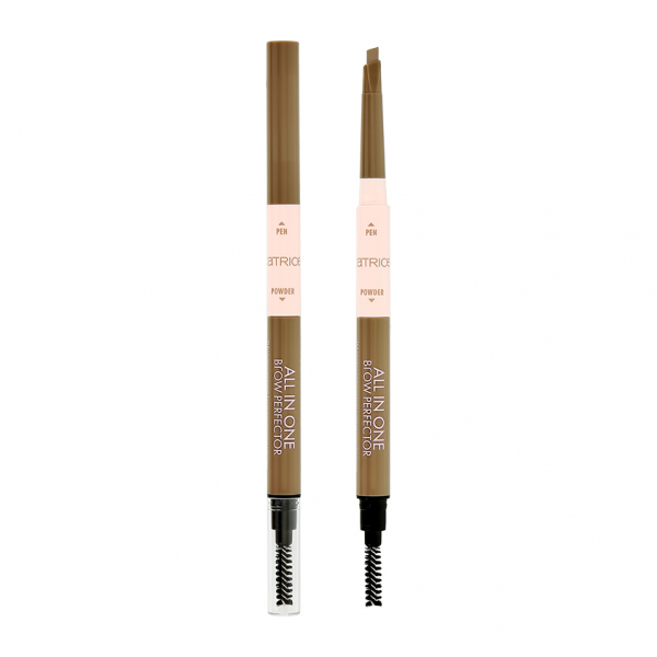 Карандаш для бровей `CATRICE` ALL IN ONE BROW PERFECTOR 3в1 с щеточкой тон 030 Dark brown