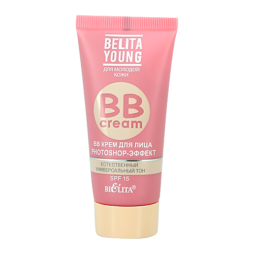 Крем для лица `BIELITA` YOUNG BB CREAM Photoshop-эффект 30 мл