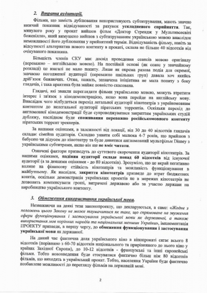 Удар по індустрії. Союз кінотеатрів України просить Зеленського переглянути законопроєкт про скасування українського дубляжу